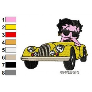Betty Boop Embroidery Design 18